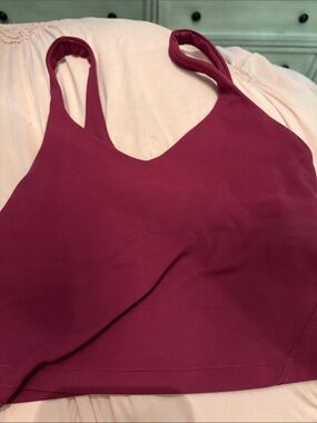 lululemon athletica Burgundy Racerback Sports Bra Top